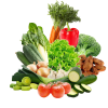 A large package of vegetables