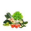 A small packet of vegetables