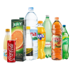 A large package of soft drinks